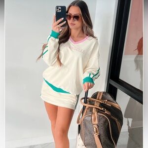 Sporty But Cute Two-Piece Athleisure Set